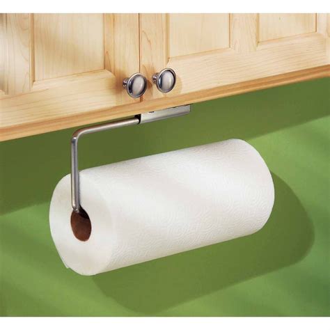 paper towel holder under cabinet stainless steel|paper towel dispenser inside cabinet.